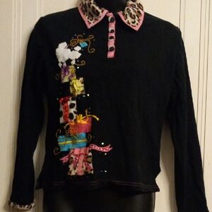Berek Black Sweater with Presents
